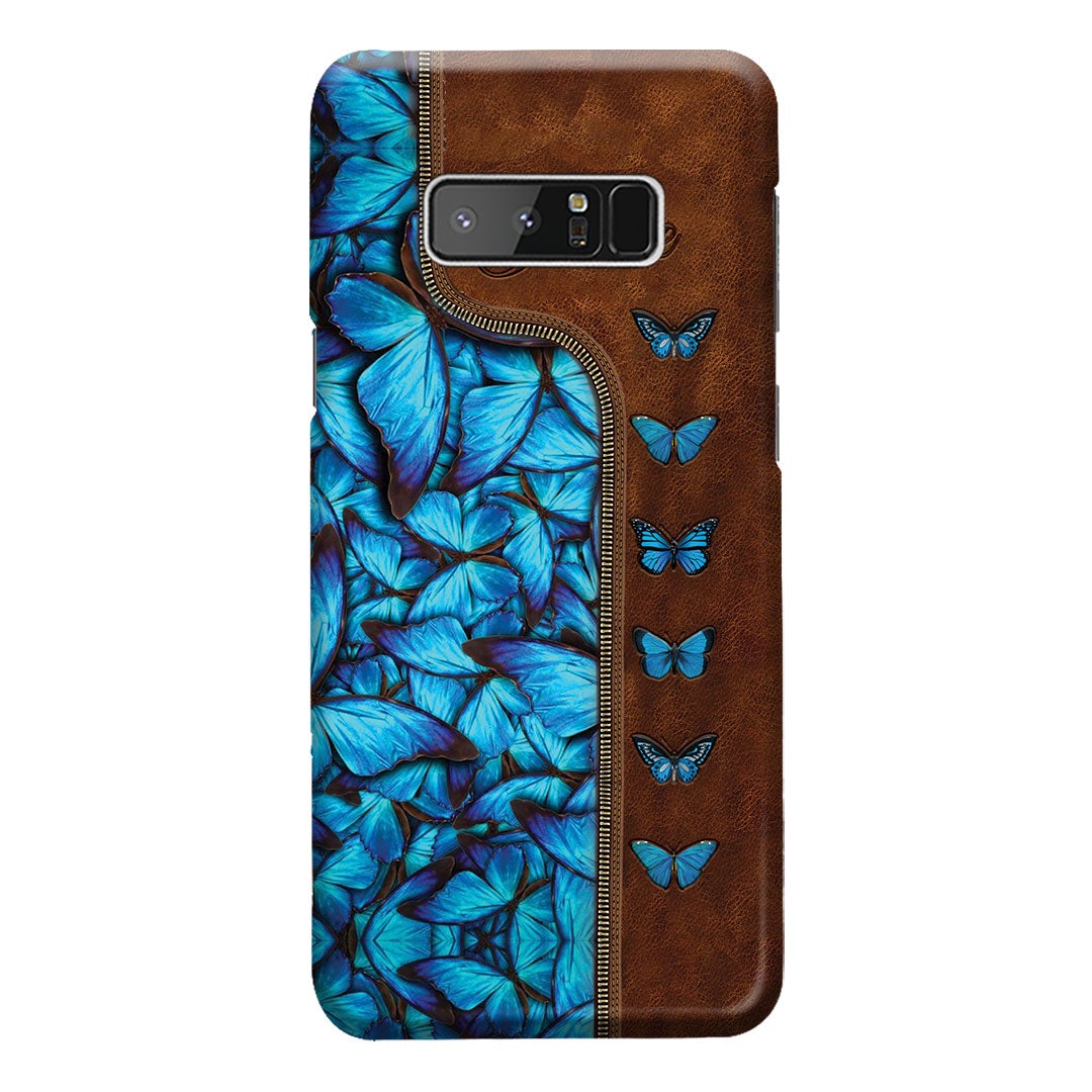 Butterfly Leather Pattern Print Phone Case