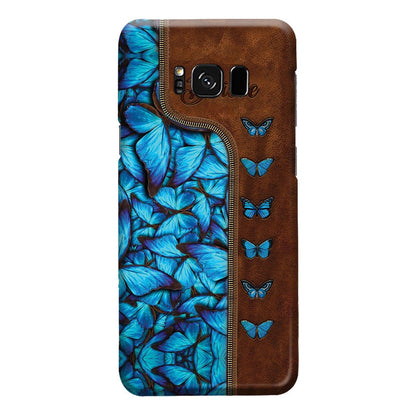 Butterfly Leather Pattern Print Phone Case