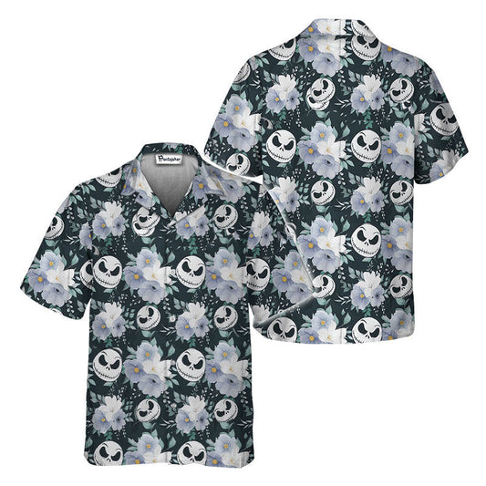 White Flowers Nightmare Hawaiian Shirt 0523