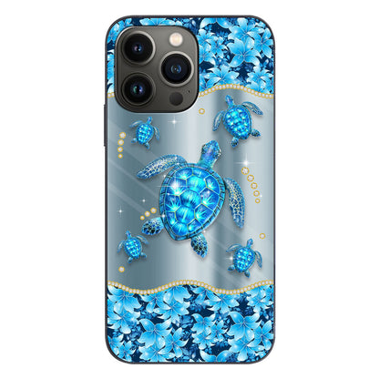 Blue Sea - Personalized Turtle Phone Case