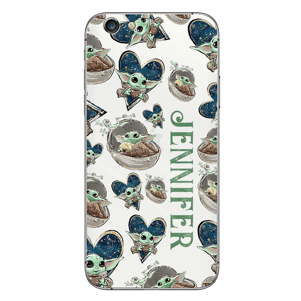 The Child - Personalized The Force Clear Phone Case