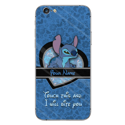 Touch This And I Will Bite You - Personalized Ohana Phone Case