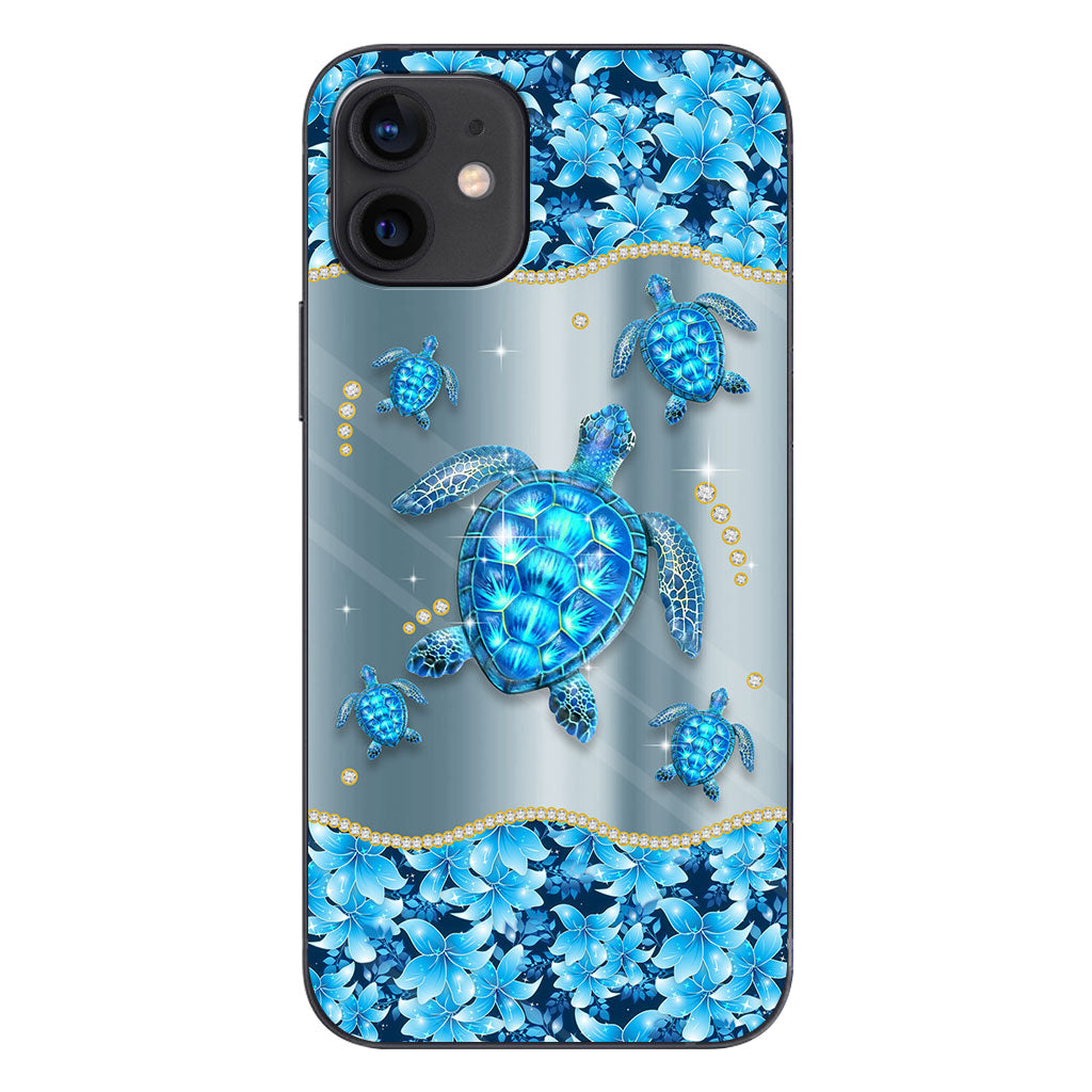 Blue Sea - Personalized Turtle Phone Case