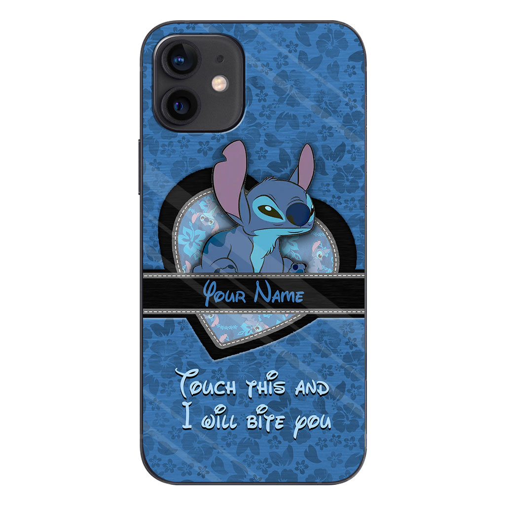 Touch This And I Will Bite You - Personalized Ohana Phone Case