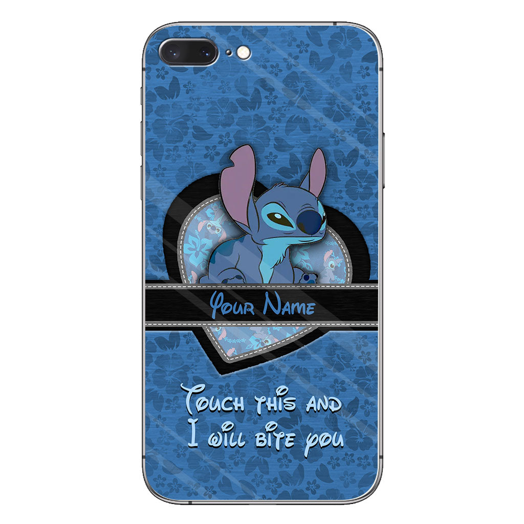 Touch This And I Will Bite You - Personalized Ohana Phone Case