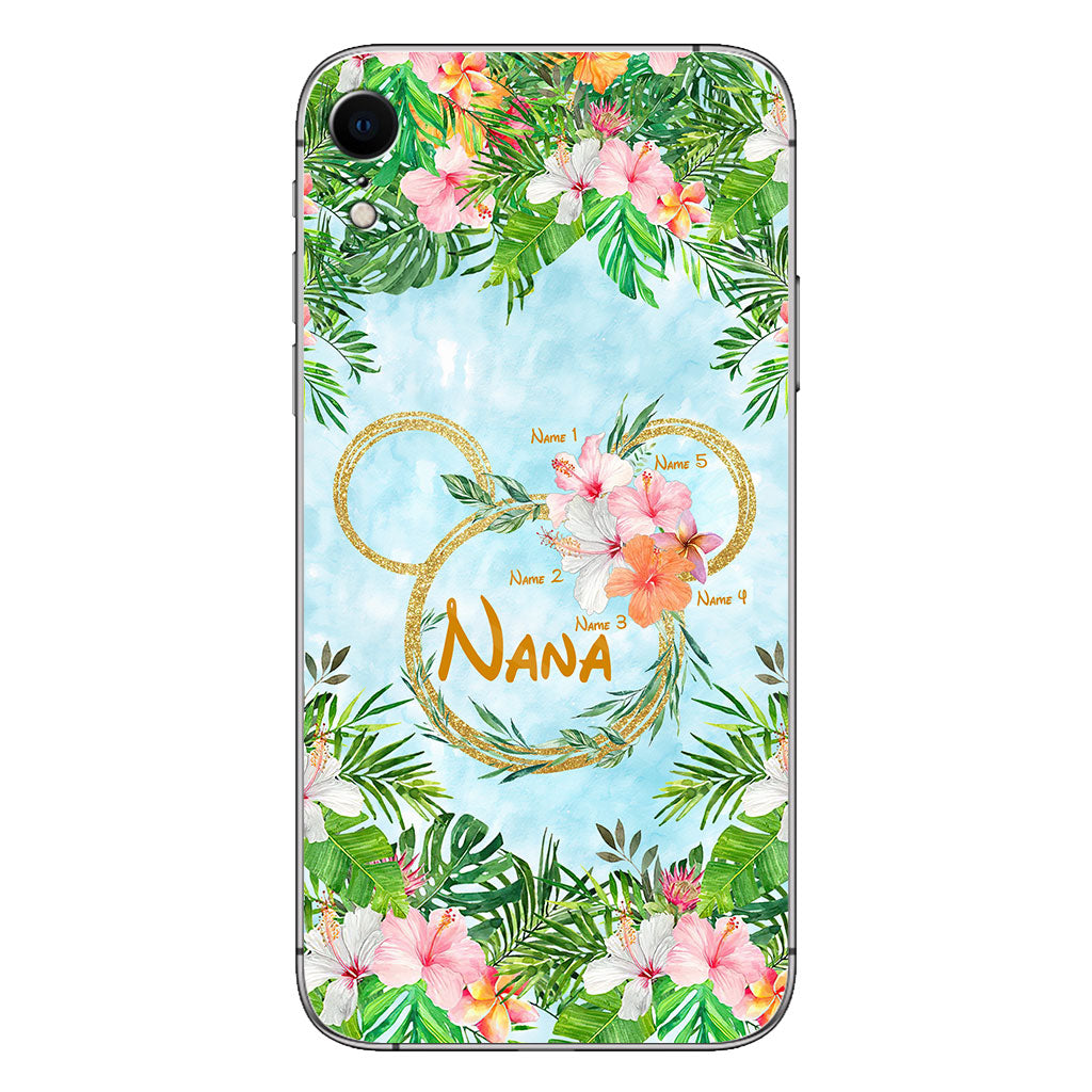 Tropical Mouse Ears Nana - Personalized Grandma Phone Case