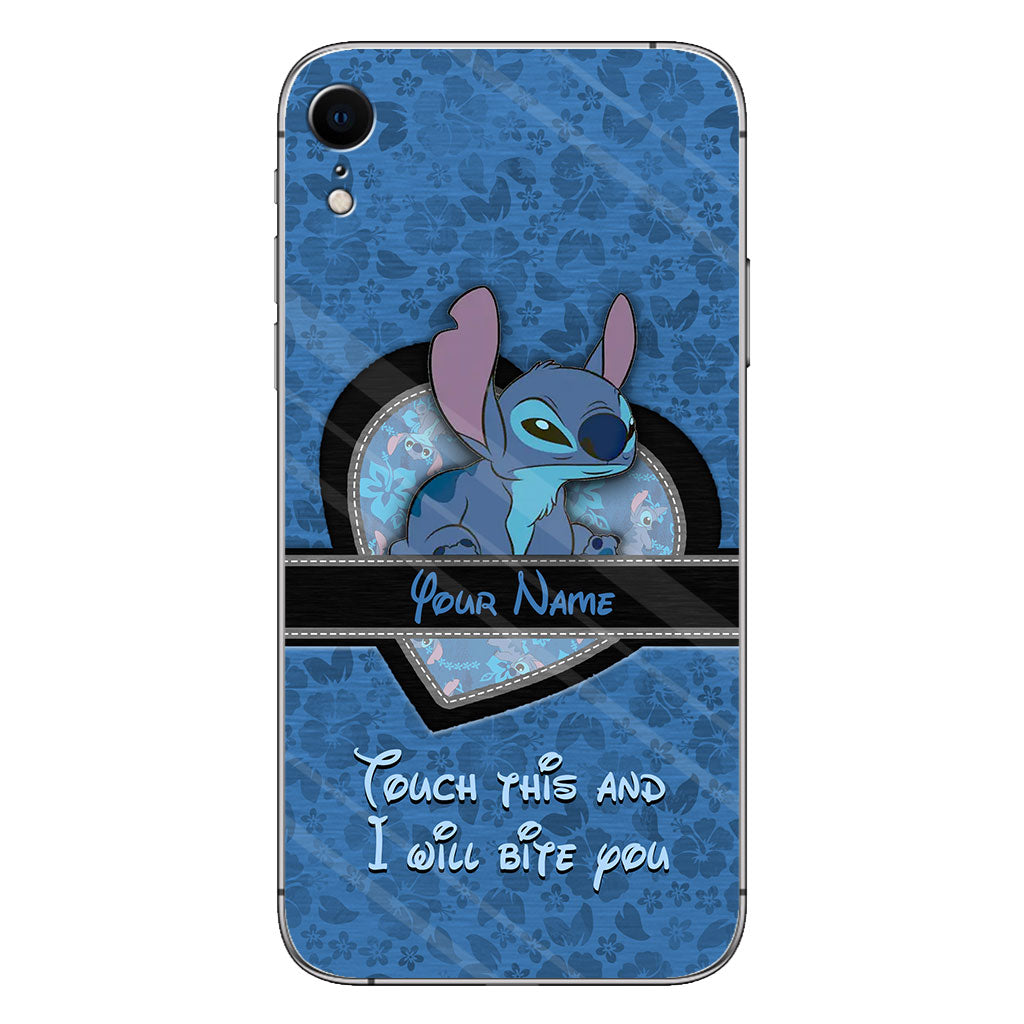 Touch This And I Will Bite You - Personalized Ohana Phone Case