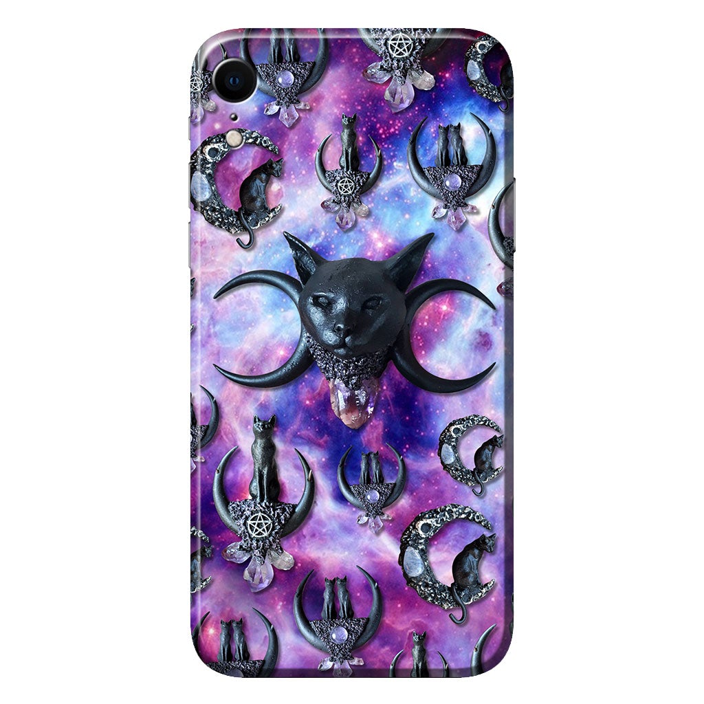 Black Cat And Moon 3D Pattern Printed Phone Case