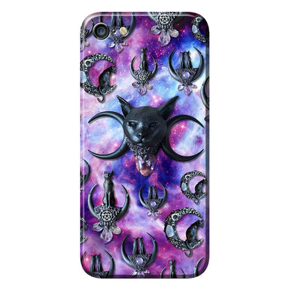 Black Cat And Moon 3D Pattern Printed Phone Case