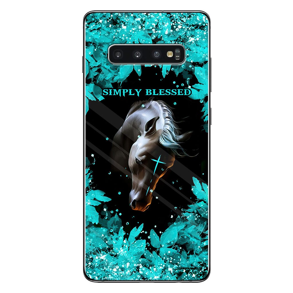 This Girl Runs On Jesus And Horses - Personalized Phone Case