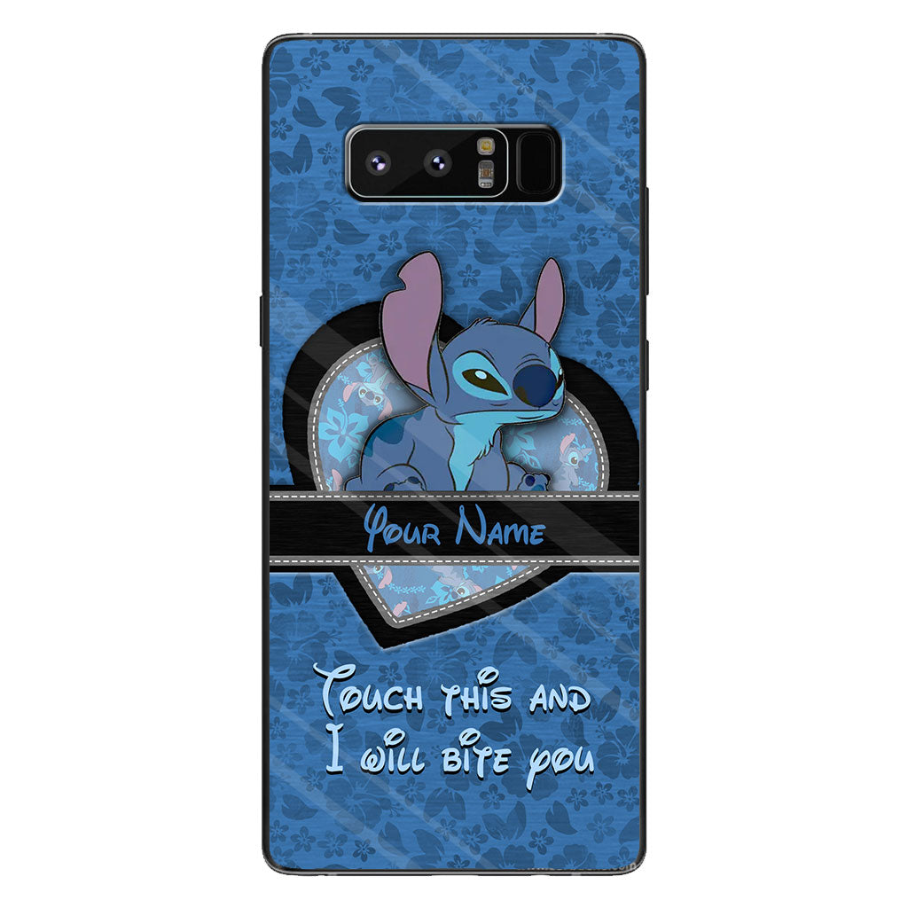 Touch This And I Will Bite You - Personalized Ohana Phone Case