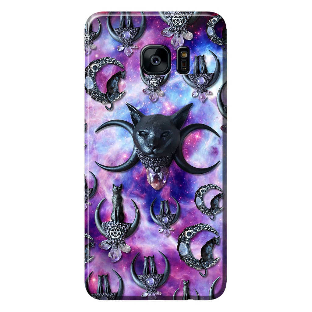 Black Cat And Moon 3D Pattern Printed Phone Case