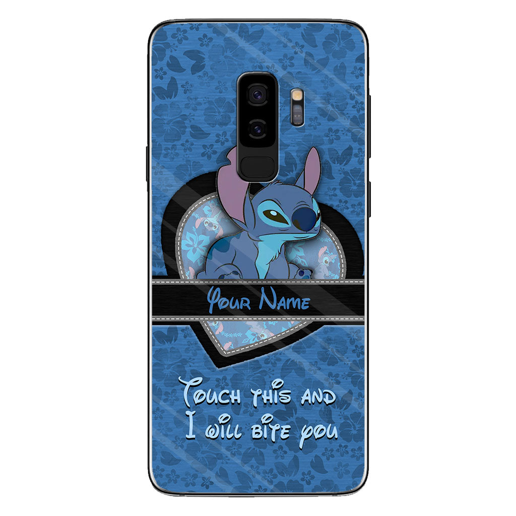 Touch This And I Will Bite You - Personalized Ohana Phone Case