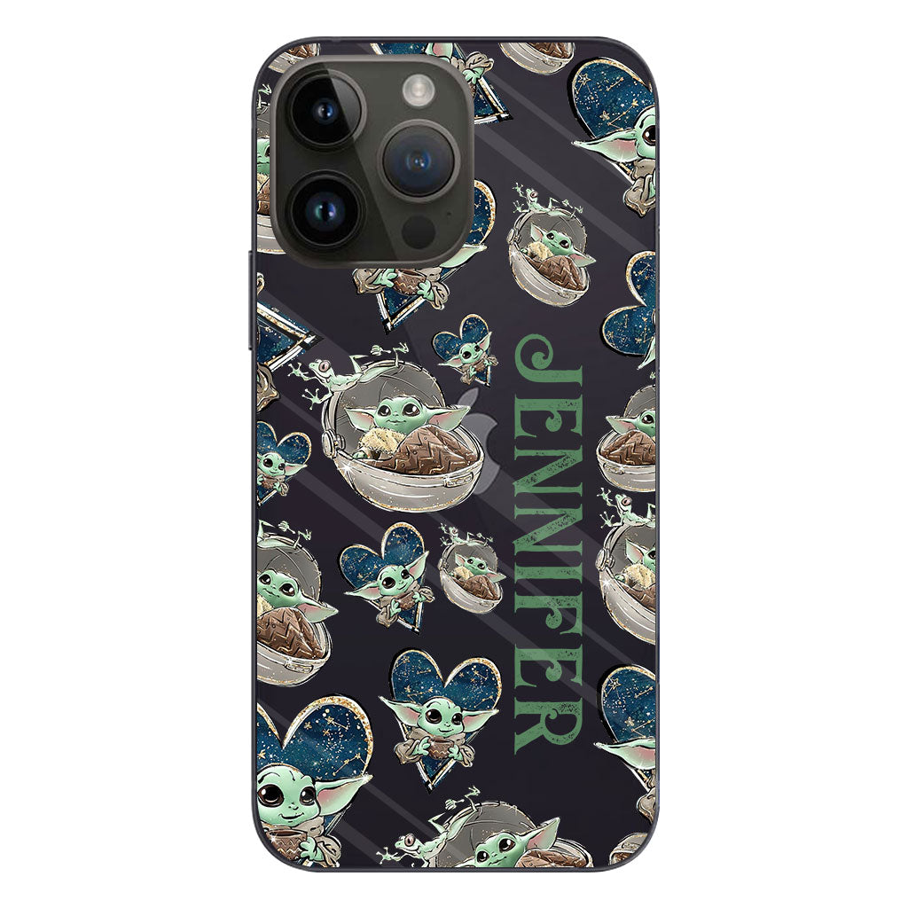 The Child - Personalized The Force Clear Phone Case